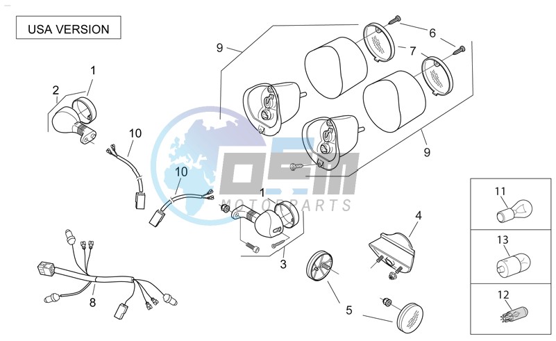 Rear lights USA