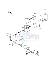 NINJA H2 ZX1000NFF XX (EU ME A(FRICA) drawing Gear Change Mechanism