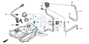 SRX90 50 drawing FUEL TANK/FUEL PUMP