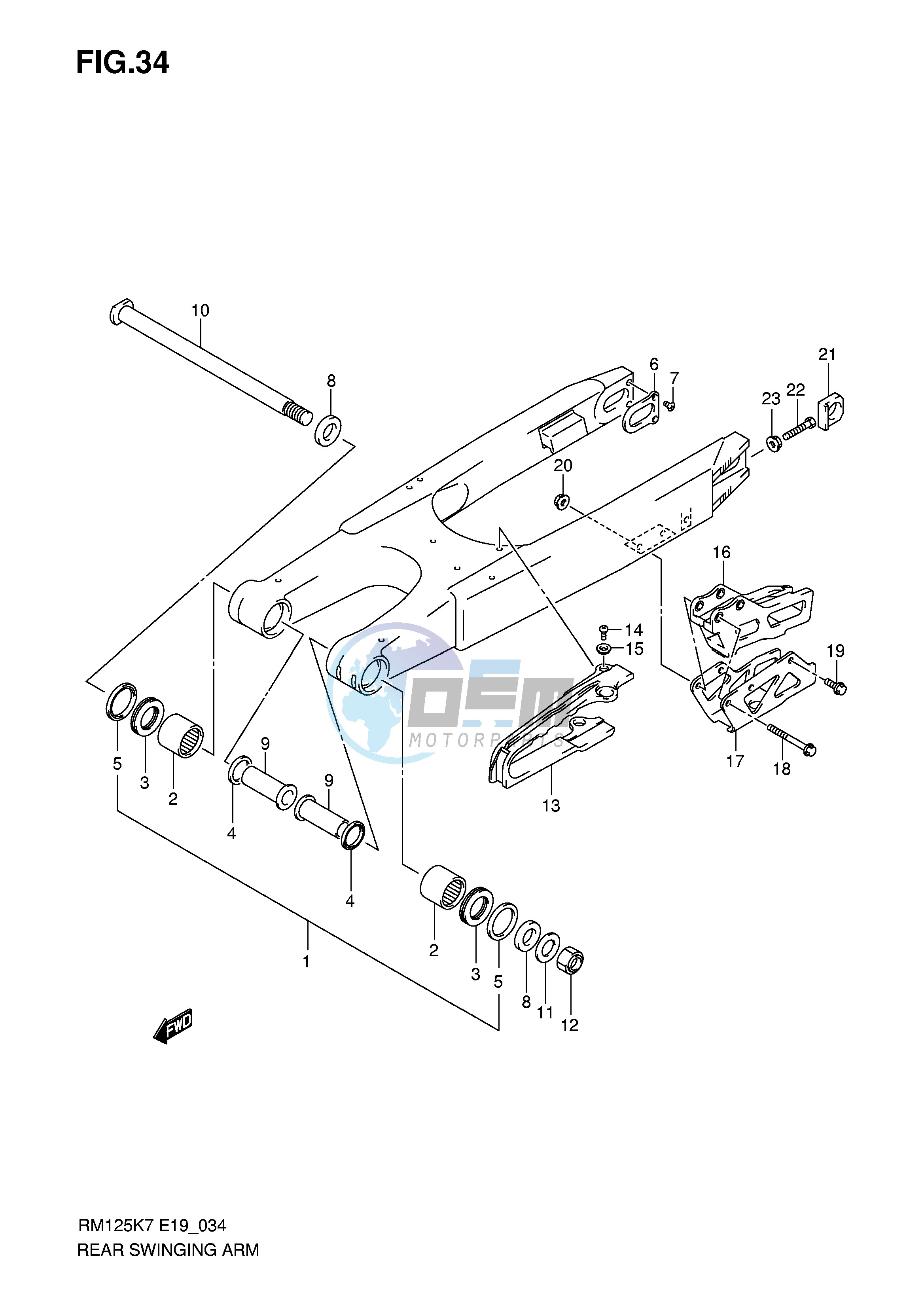 REAR SWINGING ARM