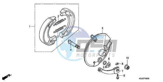 FRONT BRAKE PANEL