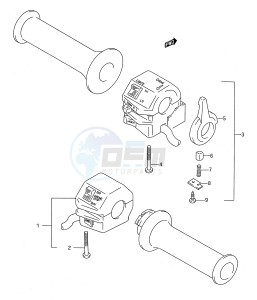 GSX750F (E28) drawing HANDLE SWITCH