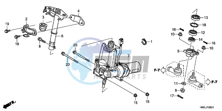 STEERING SHAFT (TRX500FPA)