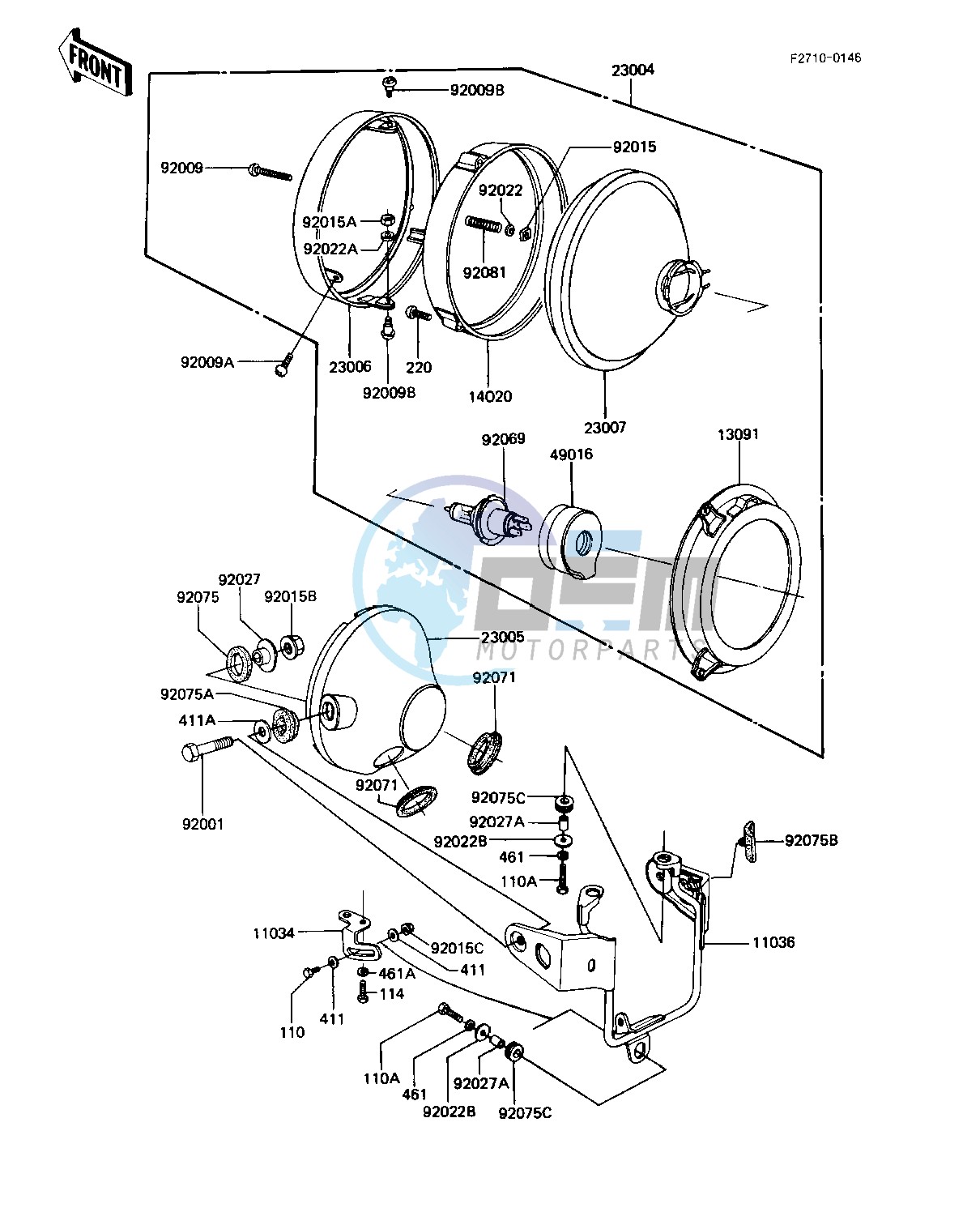 HEADLIGHT -- KZ1100-A1_A2- -