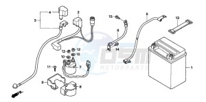 TRX500FE drawing BATTERY