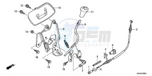 CB650FG CB650F 6ED - (6ED) drawing SELECT LEVER