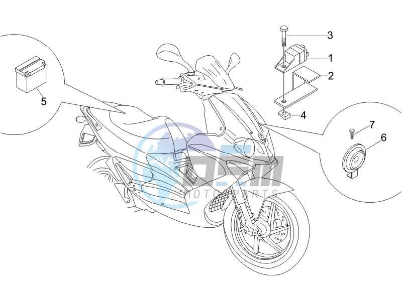 Remote control switches - Battery - Horn