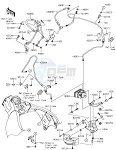 NINJA ZX-10R ZX1000SHFA XX (EU ME A(FRICA) drawing Brake Piping