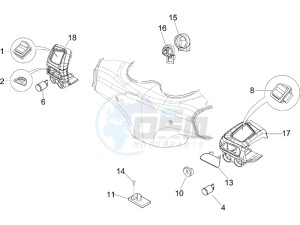 Beverly 400 ie e3 drawing Selectors - Switches - Buttons