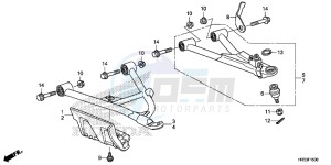 TRX420FM1E TRX420 Europe Direct - (ED) drawing FRONT ARM