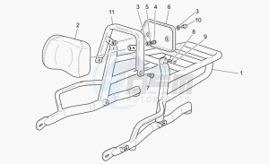 California 1100 EV PI Cat. EV PI Cat. drawing Luggage rack