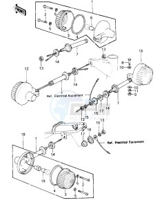 KZ 650 F (F1) drawing TURN SIGNALS