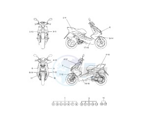 YQ AEROX 50 drawing GRAPHIC 1BX7