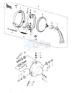 KL 250 A [KLR250] (A3-A4) [KLR250] drawing HEADLIGHT -- 80-81 KL250-A3_A4- -