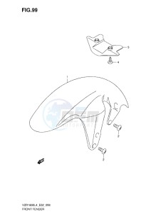 VZR 1800 Z drawing FRONT FENDER L4