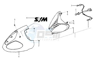 SHARK - 150 cc drawing HEADLIGHT