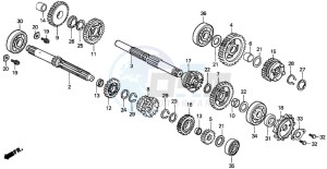 NSR125R drawing TRANSMISSION