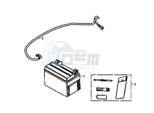 FIDDLE II 125 drawing BATTERY / TOOLKIT