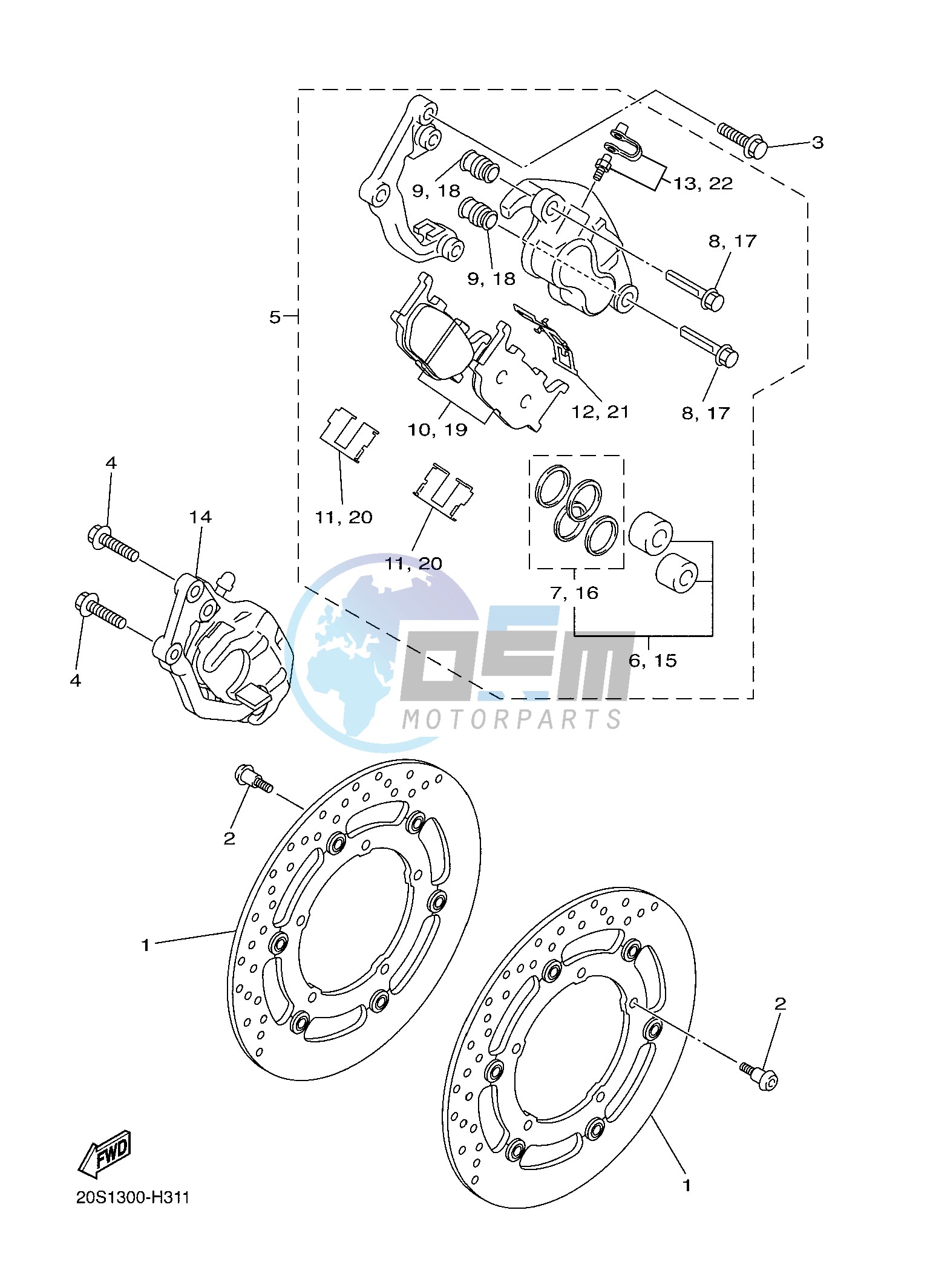 FRONT BRAKE CALIPER