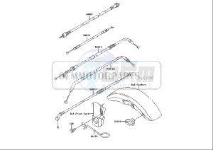 ZRX 1200 (EU) drawing CONTROL CABLES