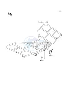 KVF650 4x4 KVF650-D1 EU GB drawing Reflectors