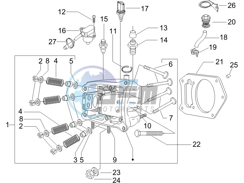 Cilinder head unit - Valve