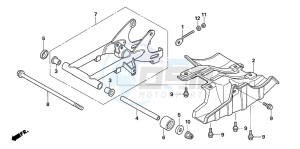 TRX90 SPORTRAX90 drawing SWINGARM