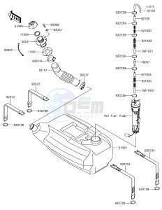 JET SKI STX-15F JT1500AHF EU drawing Fuel Tank