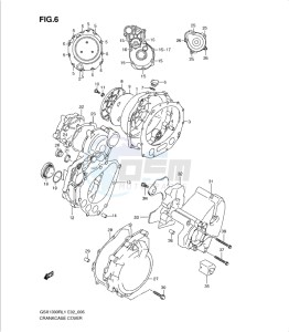 GSX1300R drawing CRANKCASE COVER