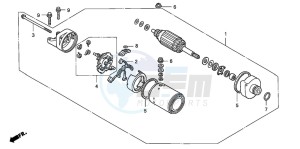 CB1300S CB1300SUPERBOLD'OR drawing STARTING MOTOR