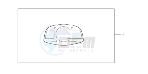 CBR600RR9 U / MME drawing METER PANEL