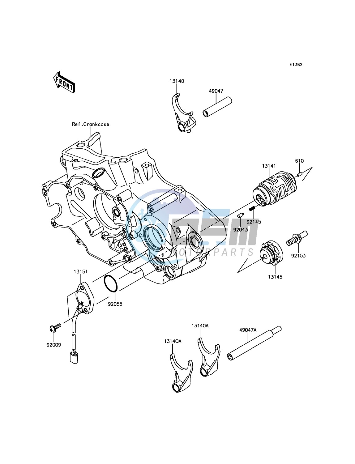 Gear Change Drum/Shift Fork(s)