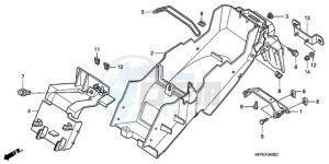 CBR125RW9 Europe Direct - (ED) drawing REAR FENDER