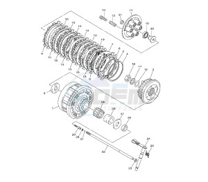 XJ6-S DIVERSION ABS 600 drawing CLUTCH