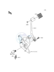 VULCAN 900 CUSTOM VN900CDF GB XX (EU ME A(FRICA) drawing Brake Pedal