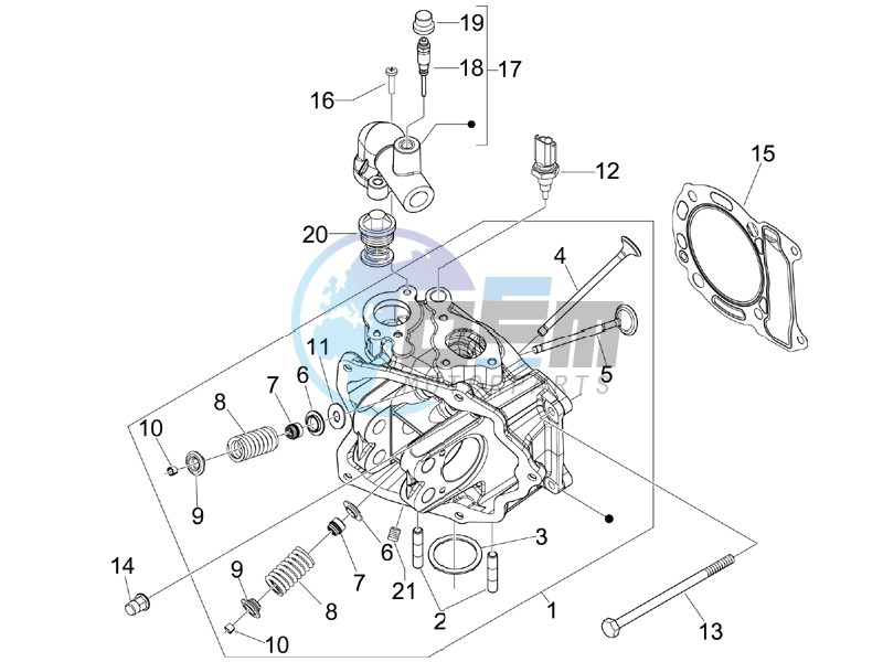 Cilinder head unit - Valve