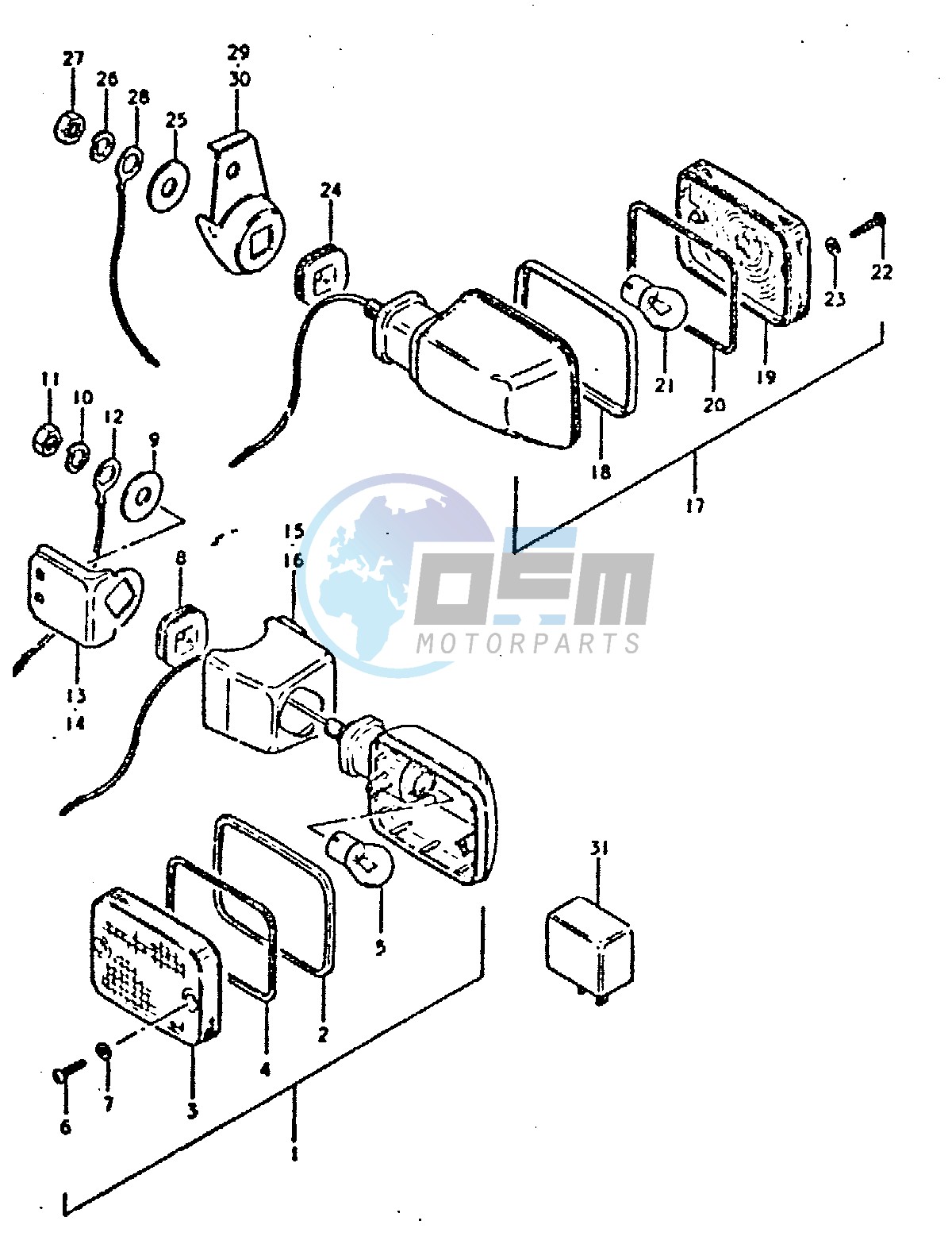 TURN SIGNAL LAMP (E2, E21)