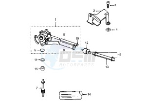 VIVACITY - 50 cc drawing OIL PUMP