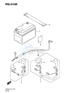 UH200 ABS BURGMAN EU drawing BATTERY