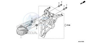 VFR1200XD Europe Direct - (ED) drawing TAILLIGHT