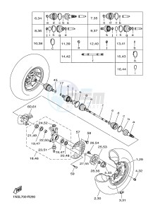 YFM350FWA GRIZZLY 350 4WD (1NSK) drawing FRONT WHEEL