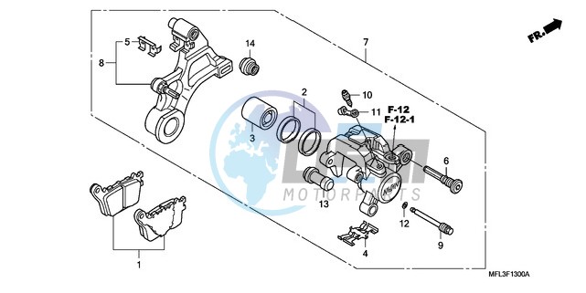 REAR BRAKE CALIPER