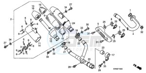 CRF250R9 Australia - (U) drawing EXHAUST MUFFLER (CRF250R7/8/9)