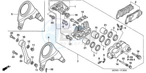 VFR8009 Europe Direct - (ED / MME TWO) drawing REAR BRAKE CALIPER