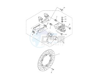 XP T-MAX 500 drawing REAR BRAKE CALIPER