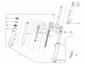 Typhoon 125 4t 2v e3 (USA) USA drawing Fork steering tube - Steering bearing unit