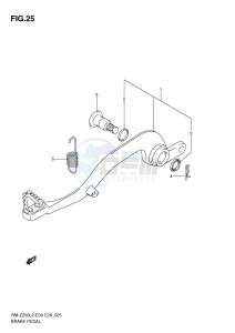 RM-Z250 (E03) drawing BRAKE PEDAL