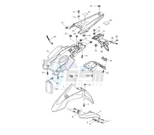 WR X 125 drawing FENDER