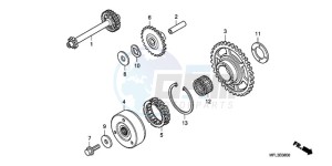 CBR1000RR9 France - (F / CMF MME TRI) drawing STARTING CLUTCH