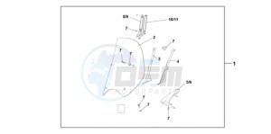 SH150D9 Europe Direct - (ED / KMH 2ED) drawing WINDSHIELD